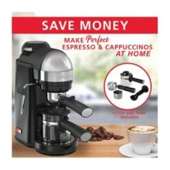Brentwood GA-135BK Espresso And Cappuccino Maker - Black -Blender Spark Deals Store 64a6f4aa 5452 4eca 8028 0326a712d01b