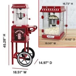 WestBend - 2.5-Ounce Popcorn Cart Popcorn Popper Machine - Red 16 WestBend - 2.5-Ounce Popcorn Cart Popcorn Popper Machine - Red -Blender Spark Deals Store 669126d4 3755 54c2 9705 644b1d4b84f1