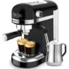 Coffee Makers With Thermal Fast Heating System, 20 Bar Pump Pressure, 1.4L Water Tank, Perfect For Home Barista - Black