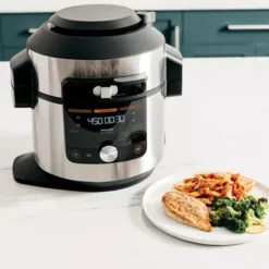 Ninja - Foodi 14-in-1 8qt. XL Pressure Cooker & Steam Fryer With SmartLid - Stainless/Black -Blender Spark Deals Store 6cd41caa 4018 429a af3b 75f6eff1cebd