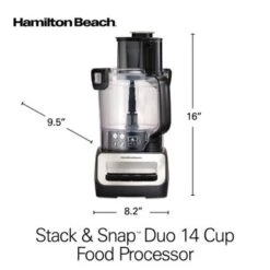 Hamilton Beach Stack & Snap 14 Cup Duo Food Processor - Black 17 Hamilton Beach Stack & Snap 14 Cup Duo Food Processor - Black -Blender Spark Deals Store 7082a767 a761 4f27 a06c f73e4a6af5ba