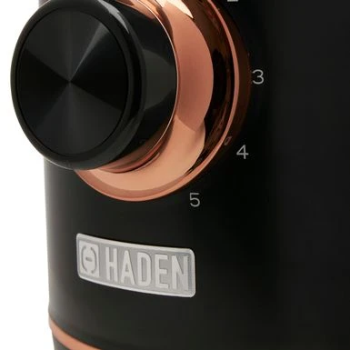 Haden Heritage 56 Ounce 5-Speed Retro Blender With Glass Jar - Black / Copper 7 Haden Heritage 56 Ounce 5-Speed Retro Blender With Glass Jar - Black / Copper - Image 7