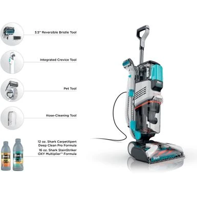 Shark - CarpetXpert With Stainstriker Technology Corded Upright Deep Carpet And Upholstery Cleaner With Built-in Spot Remover - White 5 Shark - CarpetXpert With Stainstriker Technology Corded Upright Deep Carpet And Upholstery Cleaner With Built-in Spot Remover - White - Image 5