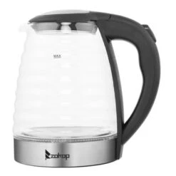 1.8L Stainless Steel Electric Kettle, Borosilicate Glass Kettle - Black+Silver 32 1.8L Stainless Steel Electric Kettle, Borosilicate Glass Kettle - Black+Silver -Blender Spark Deals Store 739f9330 933d 4f4a 8a95 319d23c8f9a7