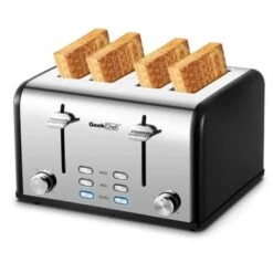 4-slice Stainless Steel Toaster - Red -Blender Spark Deals Store 74accf51 ebcf 4596 9b49 e07ed6d8ce1c