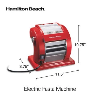 Hamilton Beach Electric Pasta Machine - Red 8 Hamilton Beach Electric Pasta Machine - Red - Image 8