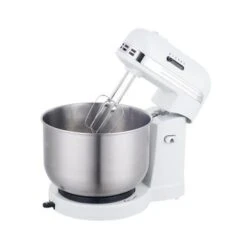Brentwood 5-Speed Stand Mixer With 3 Quart Stainless Steel Mixing Bowl - White
