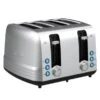 Extra Wide 4 Slot Stainless Steel Toaster - 11 X 7.90 - Silver - 11 X 7.90