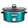 Brentwood Scallop Pattern 4.5 Quart Slow Cooker - Blue