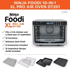 Ninja - Foodi 10-in-1 XL Pro Air Fry Oven, Dehydrate, Reheat - Stainless Steel -Blender Spark Deals Store 82af82c6 f556 467a a999 f293a49c5dd4