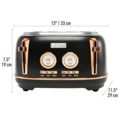 Haden Dorset Stainless Steel 4-Slice Toaster - Black Cooper 32 Haden Dorset Stainless Steel 4-Slice Toaster - Black Cooper -Blender Spark Deals Store 8391c803 cd7f 4f7e 8863 8e0e0d724ab5