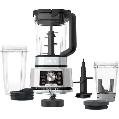 Ninja - Foodi Power Blender & Processor System, Smoothie Bowl Maker & Nutrient Extractor*, 1400WP SmartTORQUE 6 Auto-iQ - Silver 4 Ninja - Foodi Power Blender & Processor System, Smoothie Bowl Maker & Nutrient Extractor*, 1400WP SmartTORQUE 6 Auto-iQ - Silver - Image 4