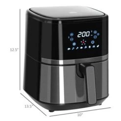 HOMCOM Small Air Fryer Oven Countertop Oven Cooking Gift - 13.5"L X 10"W X 12.5"H - 13.5"L X 10"W X 12.5"H - Black 11 HOMCOM Small Air Fryer Oven Countertop Oven Cooking Gift - 13.5"L X 10"W X 12.5"H - 13.5"L X 10"W X 12.5"H - Black -Blender Spark Deals Store 85c5b024 6991 497d 8919 f04cc337cedb