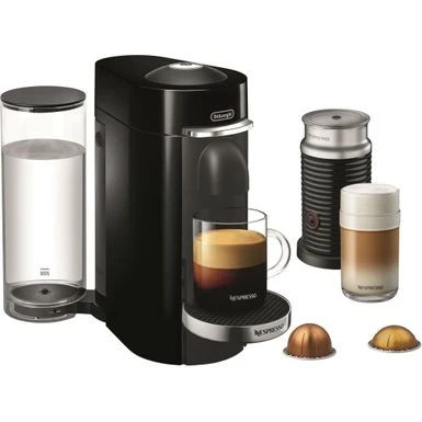 DeLonghi De'Longhi - Nespresso Vertuo Plus Deluxe Coffee & Espresso Machine With Aerocinno - Piano Black 1 DeLonghi De'Longhi - Nespresso Vertuo Plus Deluxe Coffee & Espresso Machine With Aerocinno - Piano Black