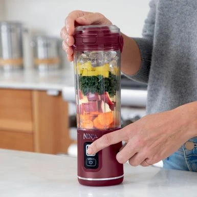 Ninja - Blast 18 Oz. Portable Blender - Cranberry Red 4 Ninja - Blast 18 Oz. Portable Blender - Cranberry Red - Image 4