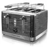Russell Hobbs Old School 4 Slice Toaster In Black - Black