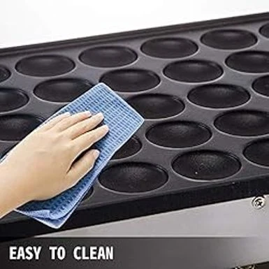 VEVOR 110V Mini Dutch Pancake Baker, 50PCS 1700W Commercial Electric Nonstick Waffle Maker Machine, 1.8 Inches Pancake Maker With 2 Thermostats & 2 Timers Separate Control, For Home And Restaurants 6 VEVOR 110V Mini Dutch Pancake Baker, 50PCS 1700W Commercial Electric Nonstick Waffle Maker Machine, 1.8 Inches Pancake Maker With 2 Thermostats & 2 Timers Separate Control, For Home And Restaurants - Image 6