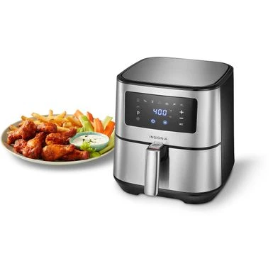 Insignia™ - 5 Qt. Digital Air Fryer - Stainless Steel 2 Insignia™ - 5 Qt. Digital Air Fryer - Stainless Steel - Image 2