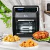 HOMCOM Large Air Fryer Oven With Family Size, Countertop Oven Cooking Gift - 12.5" X 13.25" X 14.5" - 12.5" X 13.25" X 14.5" - Black