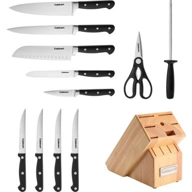 Cuisinart - Classic 12PC Triple Rivet Cutler Block Set - Black 1 Cuisinart - Classic 12PC Triple Rivet Cutler Block Set - Black