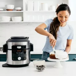 Ninja - Foodi 14-in-1 8qt. XL Pressure Cooker & Steam Fryer With SmartLid - Stainless/Black -Blender Spark Deals Store 927b97ec 4e84 41d2 97c9 538c2dbead4c