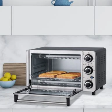 Danby 0.4 Cu Ft/12L 4 Slice Countertop Toaster Oven In Stainless Steel - Stainless Steel 3 Danby 0.4 Cu Ft/12L 4 Slice Countertop Toaster Oven In Stainless Steel - Stainless Steel - Image 3