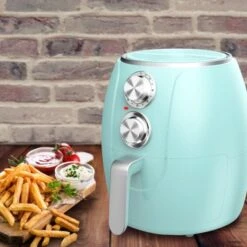 Brentwood 3.2 Quart Electric Air Fryer In Turquoise - Blue -Blender Spark Deals Store 952c6229 a821 4850 8463 4ea2035bdff4
