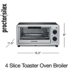 Proctor Silex 4 Slice Toaster Oven - Silver -Blender Spark Deals Store 99964de7 96b7 444f b1d2 77d45f37ef3b