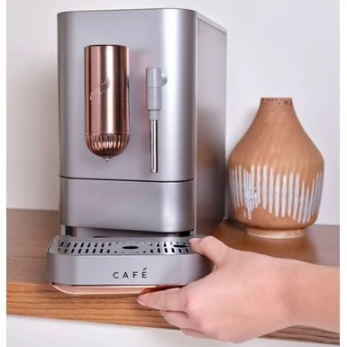 Café - Affetto Automatic Espresso Machine With 20 Bars Of Pressure, Milk Frother, And Built-In Wi-Fi - Steel Silver 11 Café - Affetto Automatic Espresso Machine With 20 Bars Of Pressure, Milk Frother, And Built-In Wi-Fi - Steel Silver - Image 11