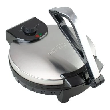 Brentwood 12 Inch Stainless Steel Nonstick Electric Tortilla Maker - Silver/Black 1 Brentwood 12 Inch Stainless Steel Nonstick Electric Tortilla Maker - Silver/Black