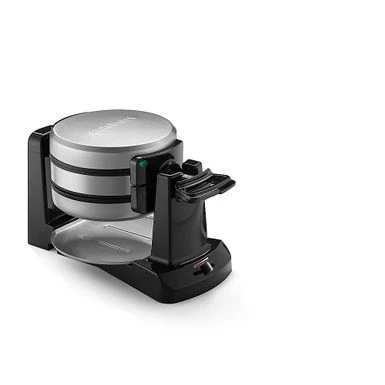 Cuisinart - Double Flip Belgian Waffle Maker - Stainless Steel & Black 2 Cuisinart - Double Flip Belgian Waffle Maker - Stainless Steel & Black - Image 2