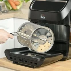 HOMCOM Large Air Fryer Oven With Family Size, Countertop Oven Cooking Gift - 12.5" X 13.25" X 14.5" - 12.5" X 13.25" X 14.5" - Black -Blender Spark Deals Store a1273452 2398 465d acb7 6310f2dc53c4