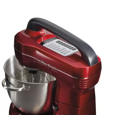 Hamilton Beach - 7 Speed 4qt Stand Mixer Red 4 Hamilton Beach - 7 Speed 4qt Stand Mixer Red - Image 4