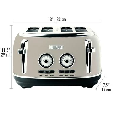 Haden Dorset Stainless Steel 4-Slice Toaster - Rectory Red 14 Haden Dorset Stainless Steel 4-Slice Toaster - Rectory Red - Image 14