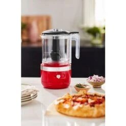KitchenAid Cordless 5-Cup Food Chopper With Multi-Purpose Blade And Whisk Accessory In Passion Red -Blender Spark Deals Store a5389c5a bb3b 46f7 9bf5 580b04f2511e