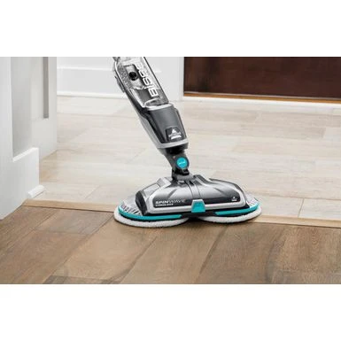 BISSELL - SpinWave Cordless Powered Mop - Titanium/Electric Blue 10 BISSELL - SpinWave Cordless Powered Mop - Titanium/Electric Blue - Image 10