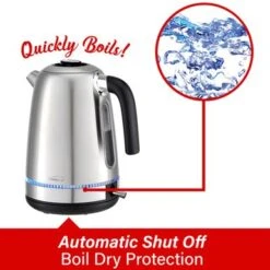 Brentwood 1500 Watt Stainless Steel 1.7 Liter Cordless Electric Kettle In Silver - 1.7 Liter - Silver - 1.7 Liter 9 Brentwood 1500 Watt Stainless Steel 1.7 Liter Cordless Electric Kettle In Silver - 1.7 Liter - Silver - 1.7 Liter -Blender Spark Deals Store ab0156f3 1818 4009 8a95 48a216e210b3