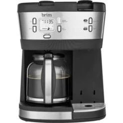 Brim - Triple Brew 12-Cup Coffee Maker - Stainless Steel/Black