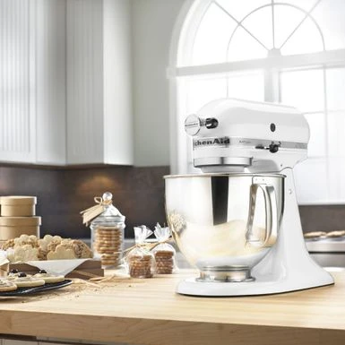 KitchenAid Artisan Series 325-Watt Tilt-Back Head Stand Mixer In White 3 KitchenAid Artisan Series 325-Watt Tilt-Back Head Stand Mixer In White - Image 3