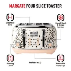 Haden Margate Poodle And Blonde 4-Slice, Wide Slot Toaster - White / Brown 14 Haden Margate Poodle And Blonde 4-Slice, Wide Slot Toaster - White / Brown -Blender Spark Deals Store b0ba7cd1 50af 4478 aa42 07030aec5cc7