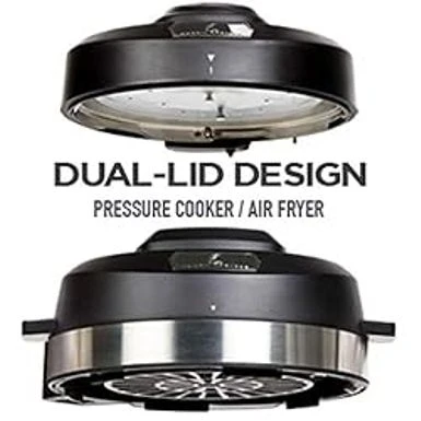 Emeril Everyday Pressure Air Fryer, Stainless Steel, 8 Qt With 5 Pc Accessory Pack, Silver 3 Emeril Everyday Pressure Air Fryer, Stainless Steel, 8 Qt With 5 Pc Accessory Pack, Silver - Image 3