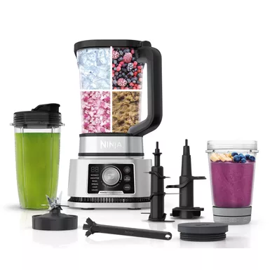 Ninja - Foodi Power Blender & Processor System, Smoothie Bowl Maker & Nutrient Extractor*, 1400WP SmartTORQUE 6 Auto-iQ - Silver 9 Ninja - Foodi Power Blender & Processor System, Smoothie Bowl Maker & Nutrient Extractor*, 1400WP SmartTORQUE 6 Auto-iQ - Silver - Image 9