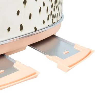 Haden Margate Poodle And Blonde 4-Slice, Wide Slot Toaster - White / Brown 5 Haden Margate Poodle And Blonde 4-Slice, Wide Slot Toaster - White / Brown - Image 5