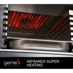Gemelli Gourmet Steak Grille (1600 Watt), Infrared Superheating Up To 1560 Degrees, Cool-Touch Exterior, Electric Grill (Black) - Black -Blender Spark Deals Store b297b8ce 9dc3 4376 be44 ab818c2c4215