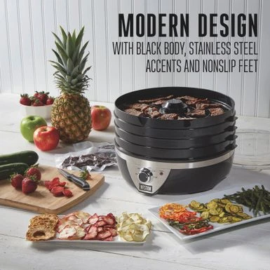 Weston 4 Tray Food Dehydrator - Black 7 Weston 4 Tray Food Dehydrator - Black - Image 7