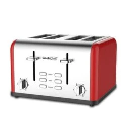 4-slice Stainless Steel Toaster - Red -Blender Spark Deals Store b6bda05d 34e0 4735 b5f7 9b6baf5ad046