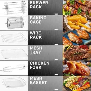 15 Qt Air Fryer Oven - Black 5 15 Qt Air Fryer Oven - Black - Image 5