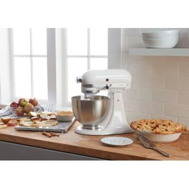 KitchenAid - Classic Series 4.5 Quart Tilt-Head Stand Mixer - K45SSWH - Blanco 3 KitchenAid - Classic Series 4.5 Quart Tilt-Head Stand Mixer - K45SSWH - Blanco - Image 3