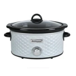 Brentwood Scallop Pattern 4.5 Quart Slow Cooker - Blue 13 Brentwood Scallop Pattern 4.5 Quart Slow Cooker - Blue -Blender Spark Deals Store bf4878c9 ba64 4e82 b255 344c4b651ec5