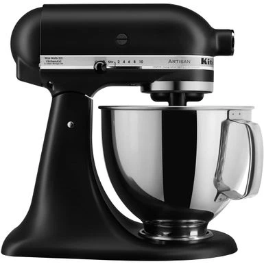 KitchenAid Artisan Series 325-Watt Tilt-Back Head Stand Mixer In Matte Black 1 KitchenAid Artisan Series 325-Watt Tilt-Back Head Stand Mixer In Matte Black